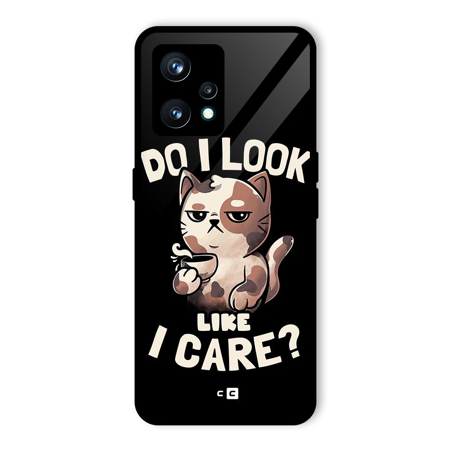 Cat Look Like Care Glass Back Case for Realme 9 Pro Plus 5G