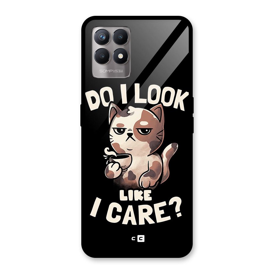 Cat Look Like Care Glass Back Case for Realme Narzo 50