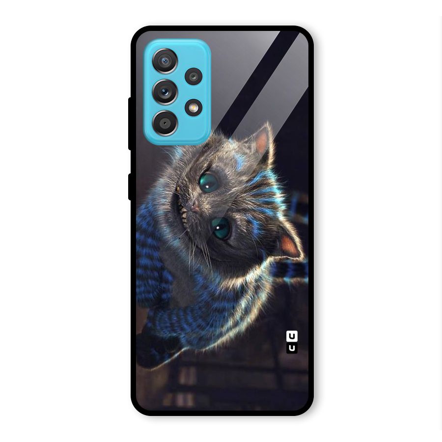Cat Smile Glass Back Case for Galaxy A52