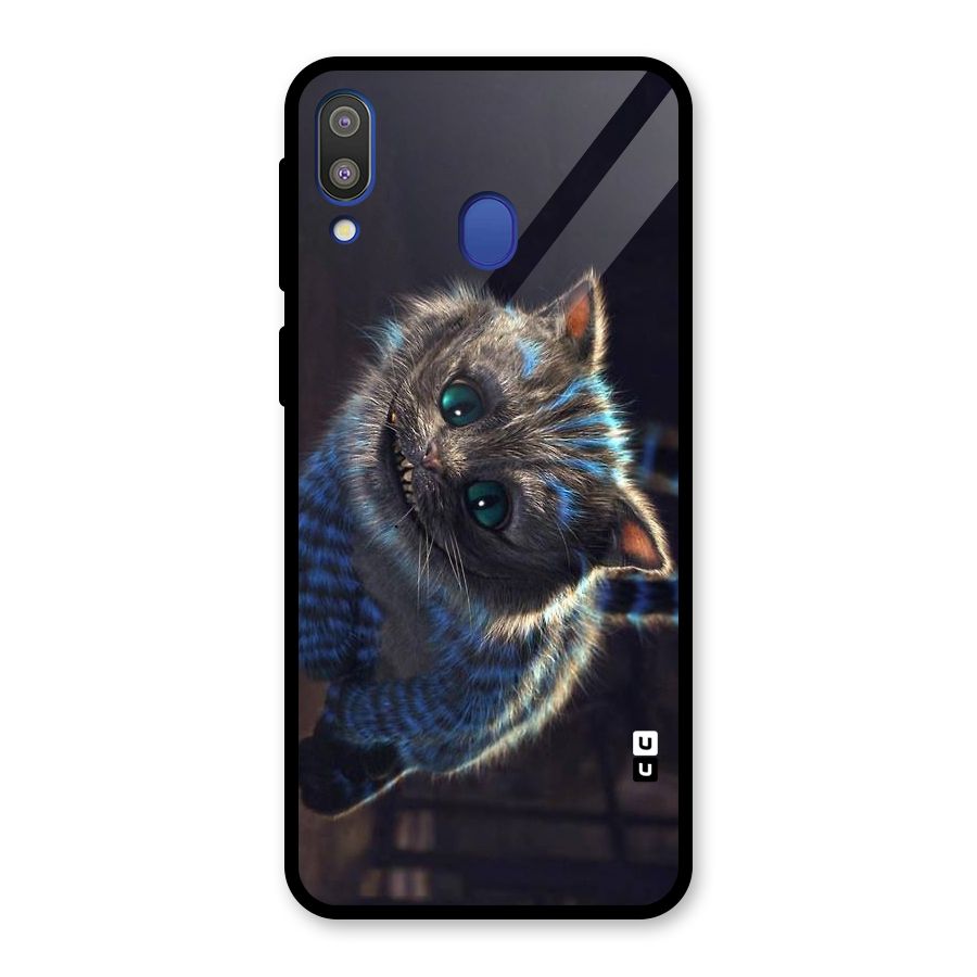 Cat Smile Glass Back Case for Galaxy M20