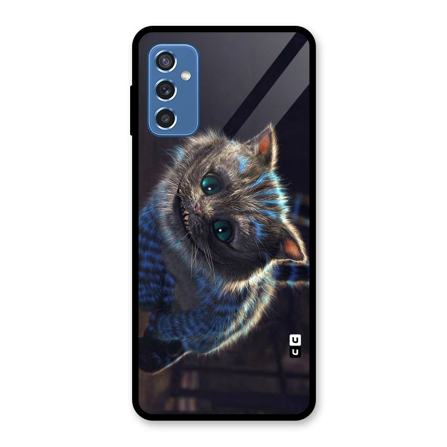 Cat Smile Glass Back Case for Galaxy M52 5G
