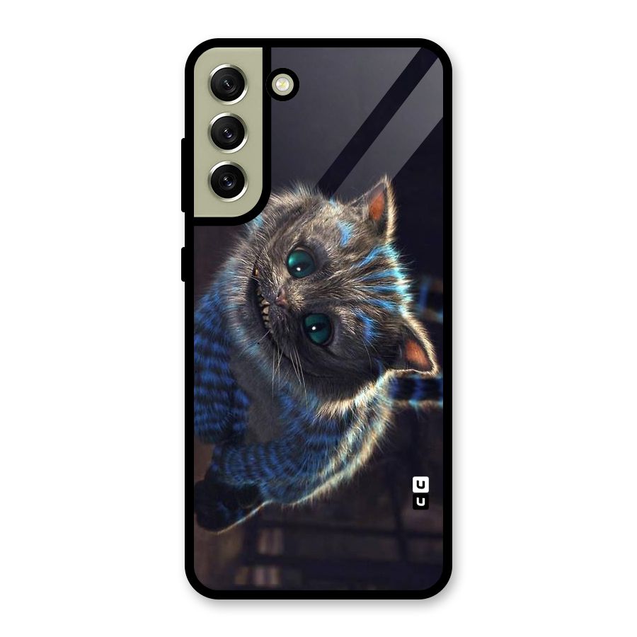 Cat Smile Glass Back Case for Galaxy S21 FE 5G