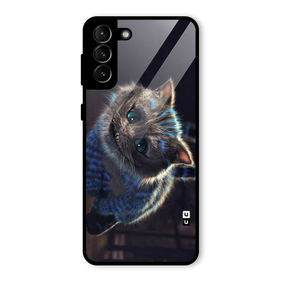 Cat Smile Glass Back Case for Galaxy S21 Plus