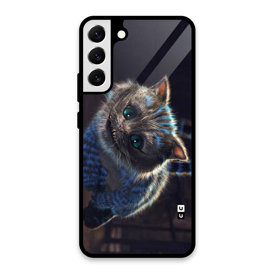 Cat Smile Glass Back Case for Galaxy S22 Plus 5G
