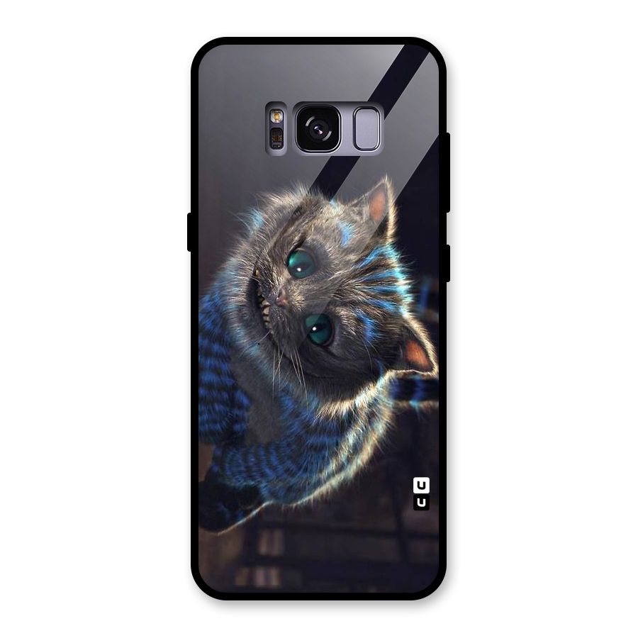 Cat Smile Glass Back Case for Galaxy S8