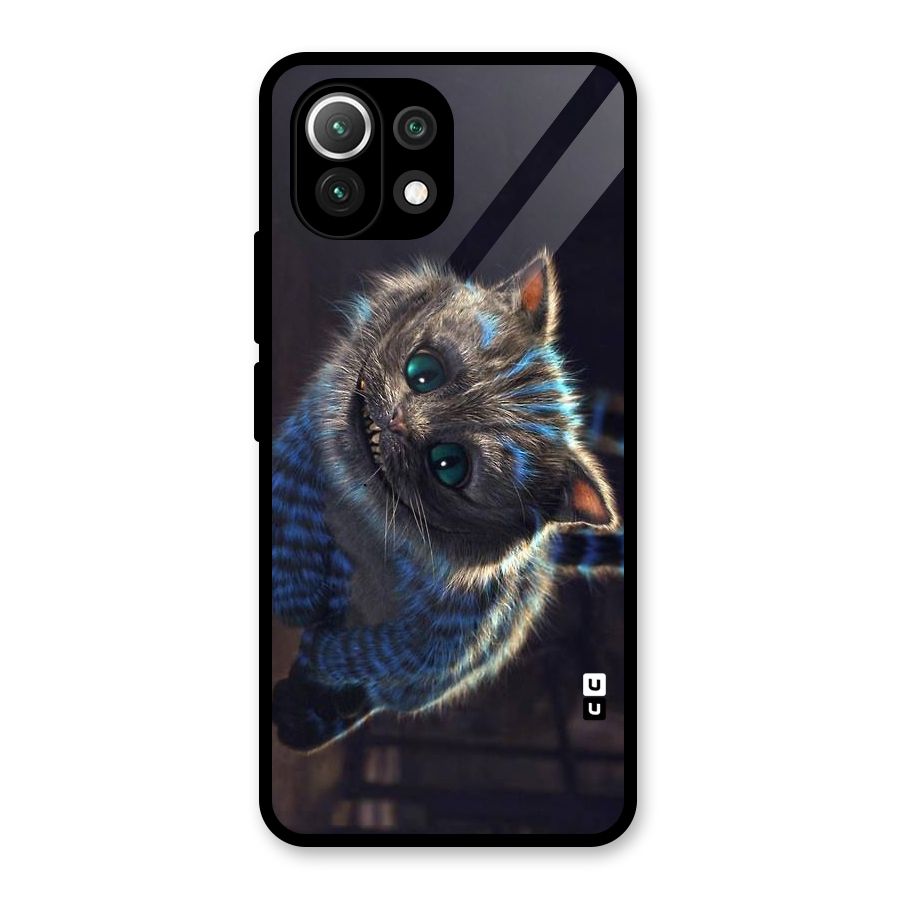 Cat Smile Glass Back Case for Mi 11 Lite NE 5G