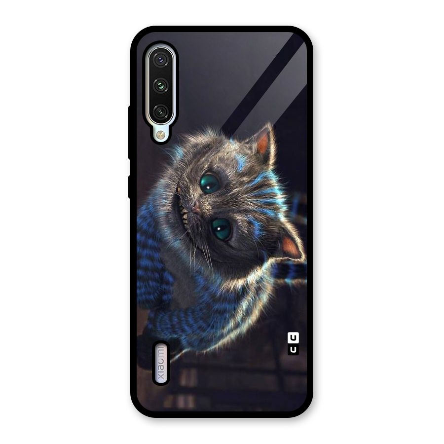 Cat Smile Glass Back Case for Mi A3
