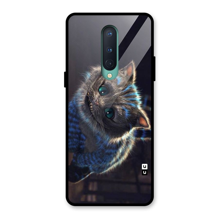 Cat Smile Glass Back Case for OnePlus 8