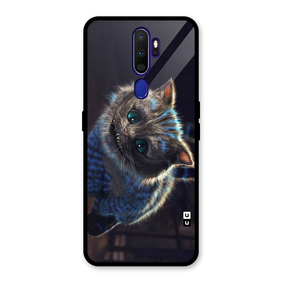 Cat Smile Glass Back Case for Oppo A9 (2020)
