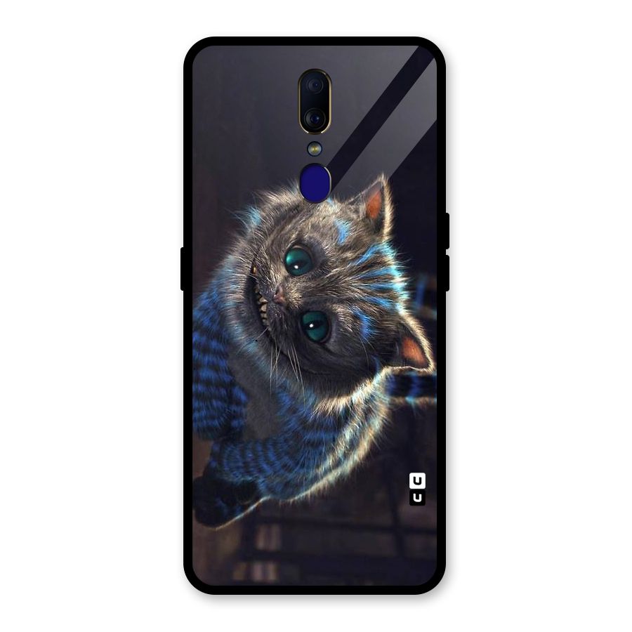 Cat Smile Glass Back Case for Oppo F11