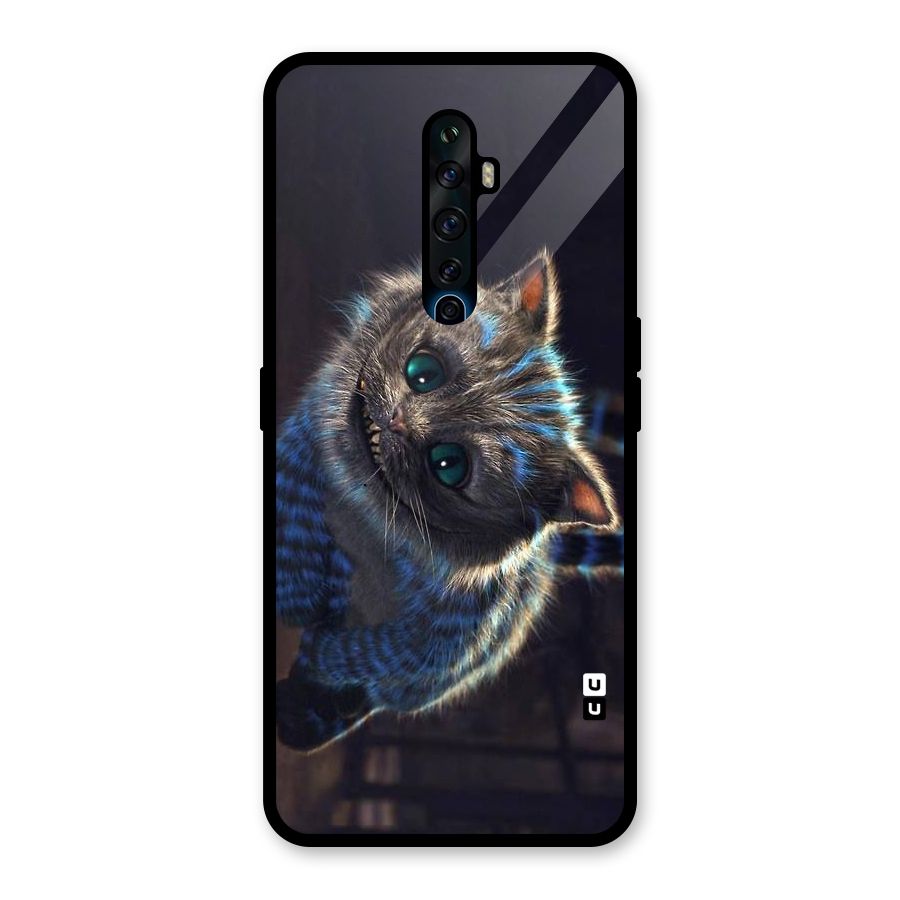 Cat Smile Glass Back Case for Oppo Reno2 F