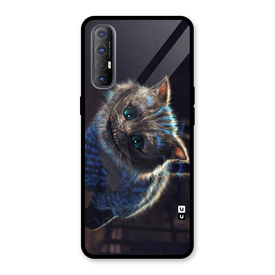 Cat Smile Glass Back Case for Oppo Reno3 Pro