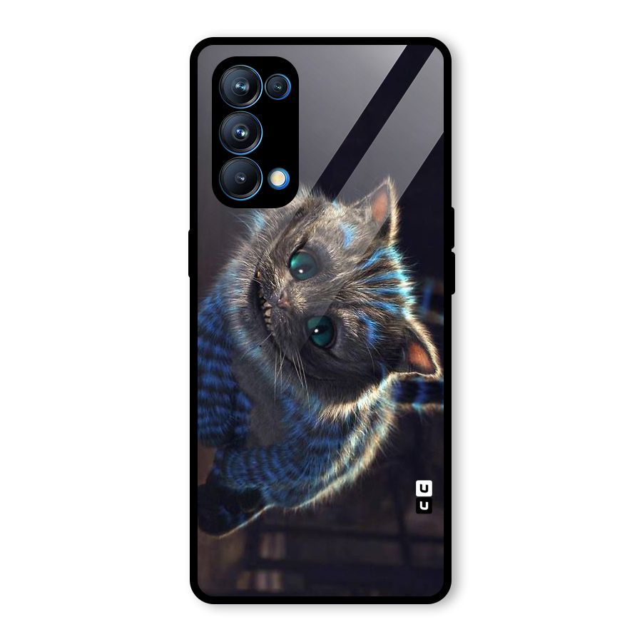 Cat Smile Glass Back Case for Oppo Reno5 Pro 5G