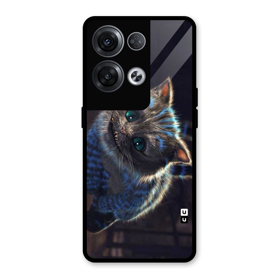 Cat Smile Glass Back Case for Oppo Reno8 Pro 5G