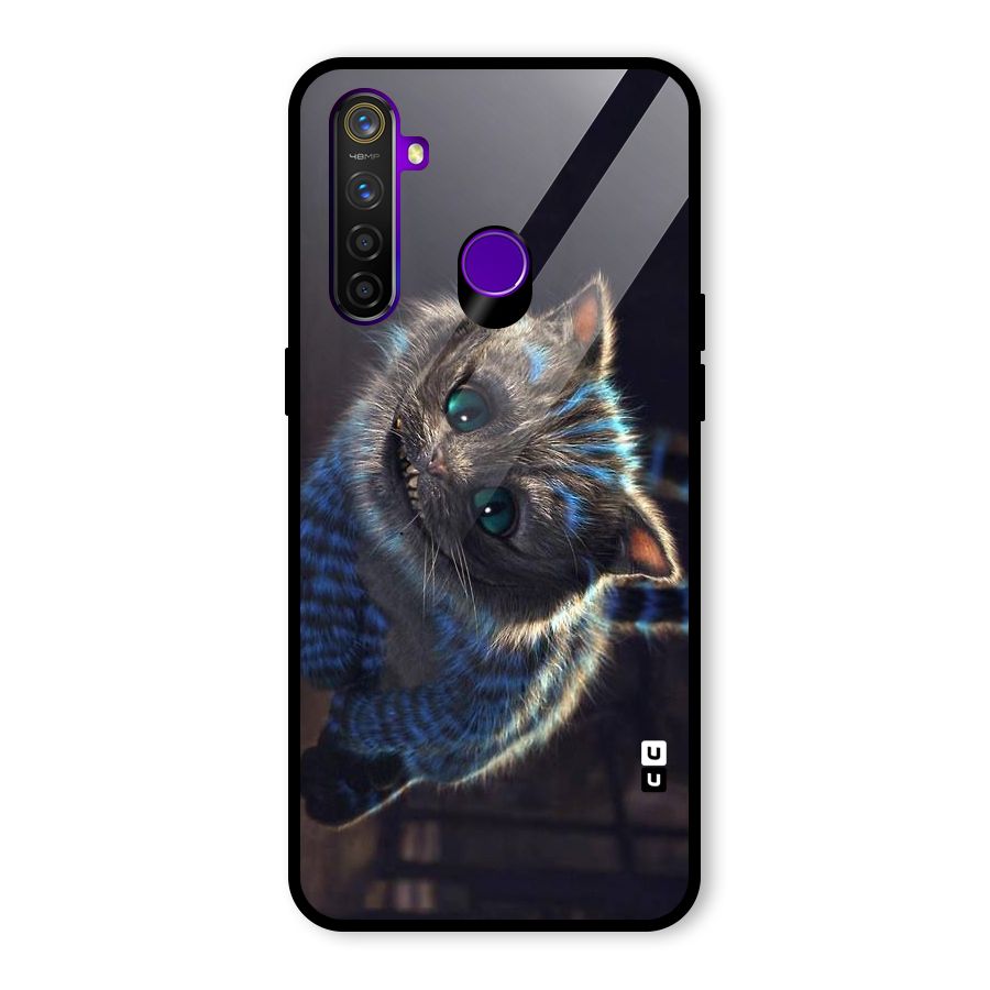 Cat Smile Glass Back Case for Realme 5 Pro