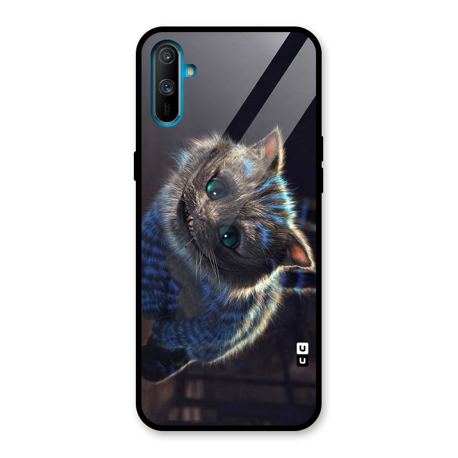 Cat Smile Glass Back Case for Realme C3