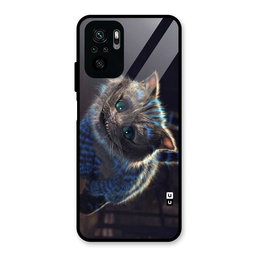 Cat Smile Glass Back Case for Redmi Note 10S