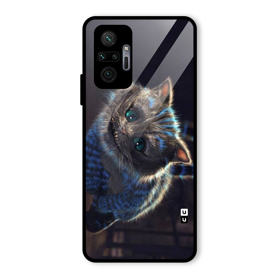 Cat Smile Glass Back Case for Redmi Note 10 Pro