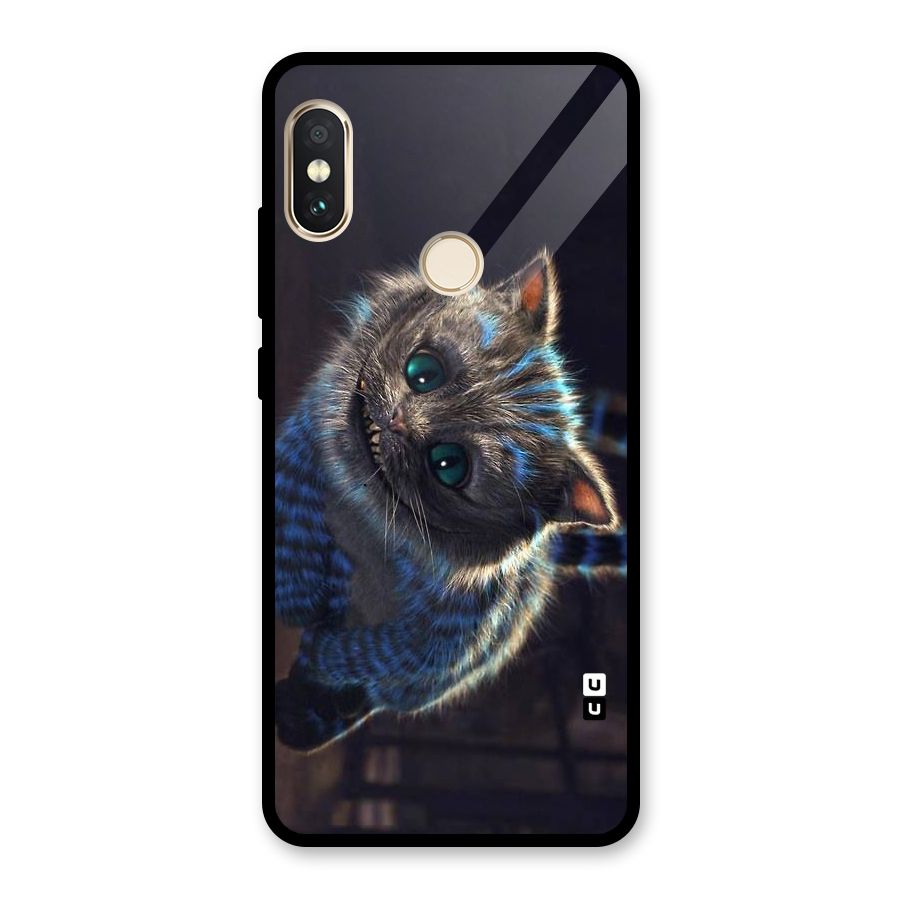 Cat Smile Glass Back Case for Redmi Note 5 Pro