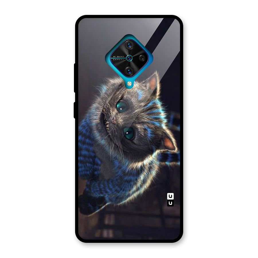Cat Smile Glass Back Case for Vivo S1 Pro