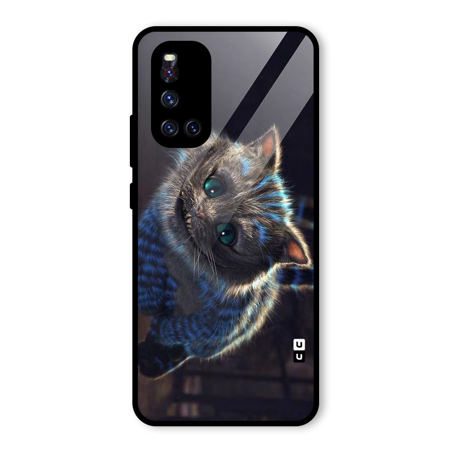 Cat Smile Glass Back Case for Vivo V19