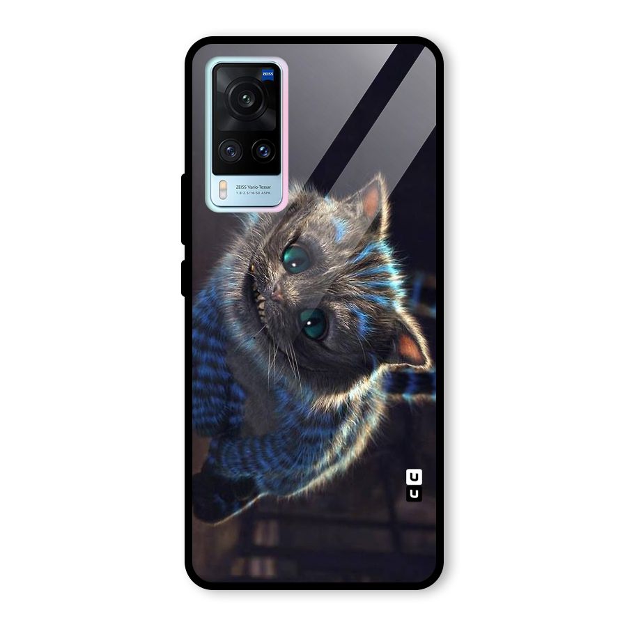 Cat Smile Glass Back Case for Vivo X60
