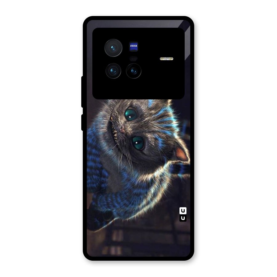 Cat Smile Glass Back Case for Vivo X80