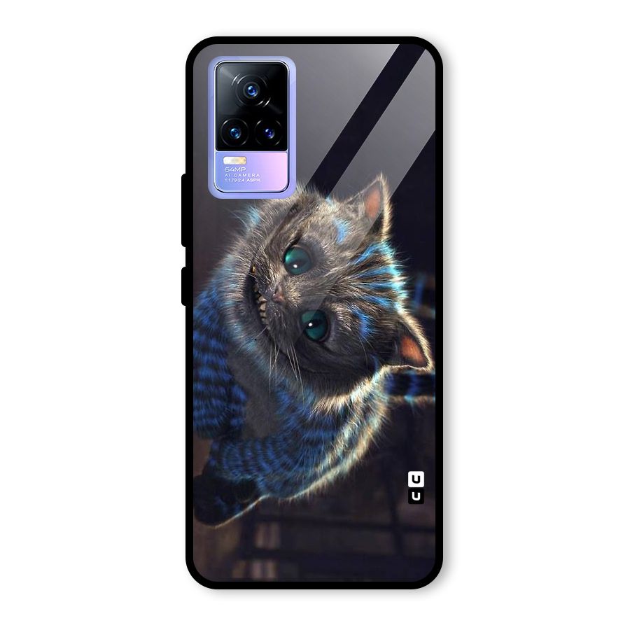 Cat Smile Glass Back Case for Vivo Y73