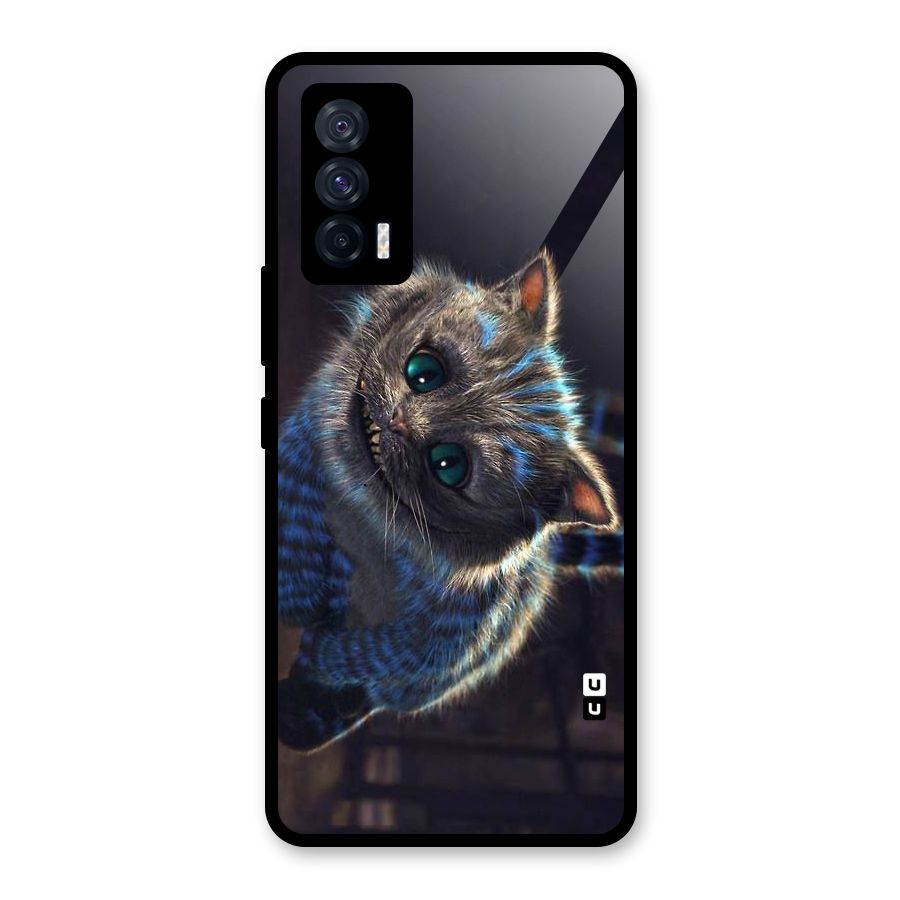 Cat Smile Glass Back Case for Vivo iQOO 7 5G
