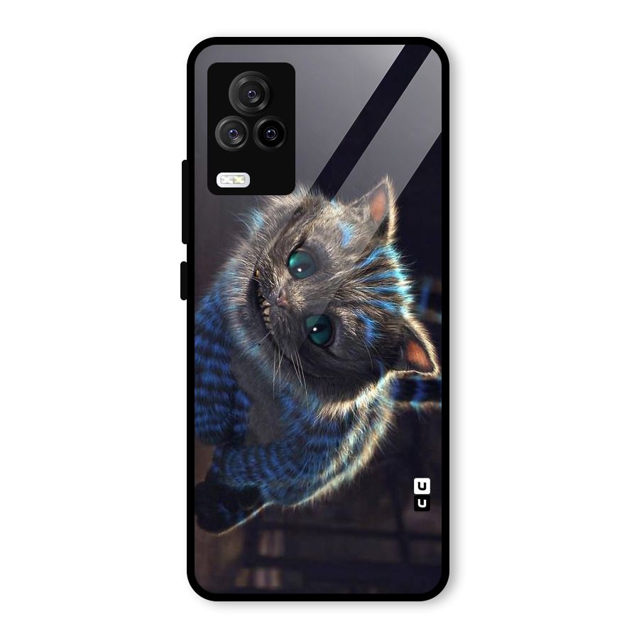 Cat Smile Glass Back Case for Vivo iQOO 7 Legend 5G