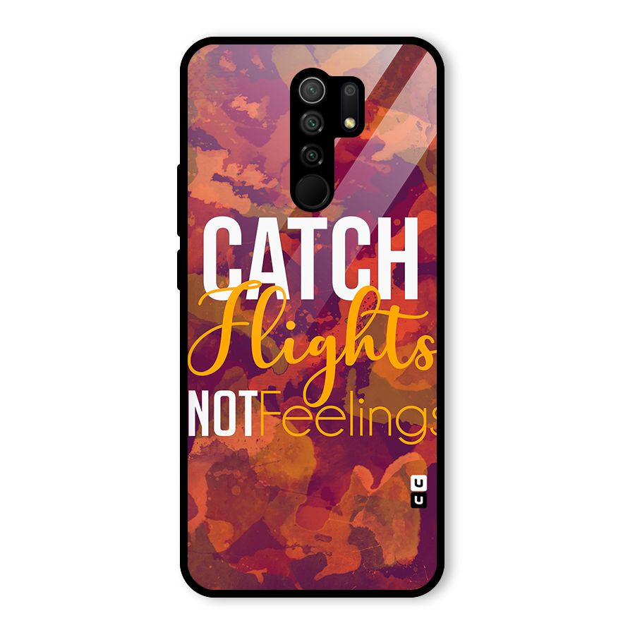 Catch Flights Not Feelings Glass Back Case for Poco M2