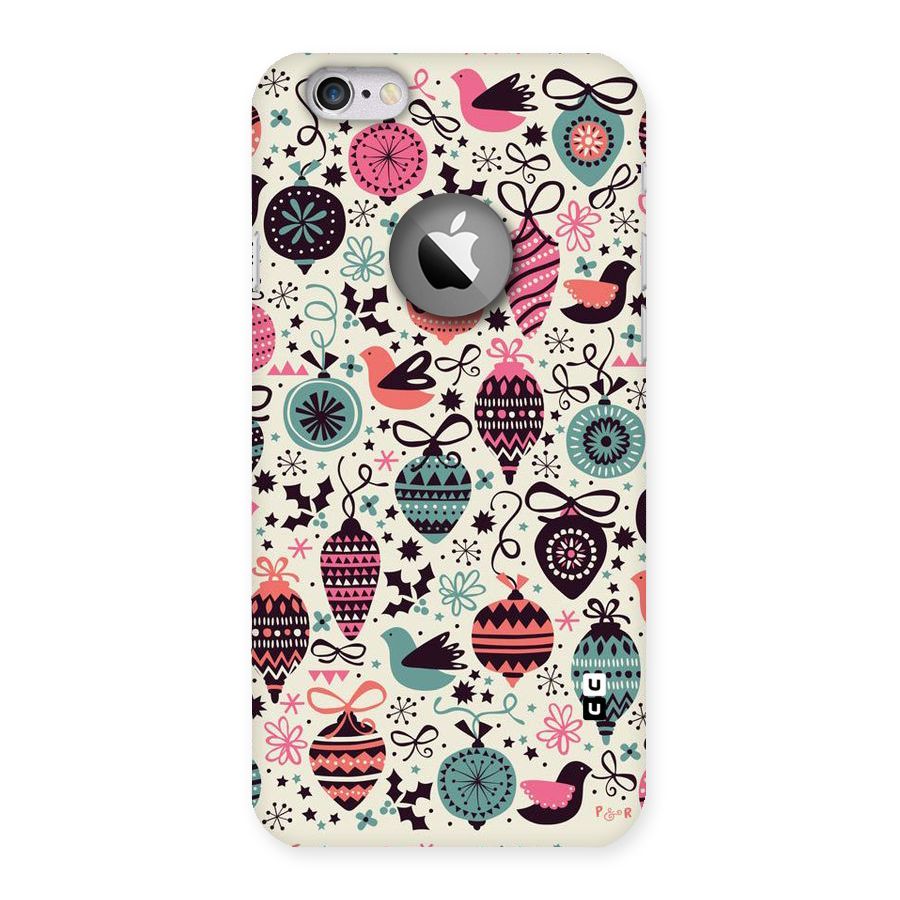 Celebration Pattern Back Case for iPhone 6 Logo Cut