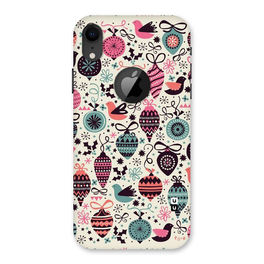 Celebration Pattern Back Case for iPhone XR Logo Cut