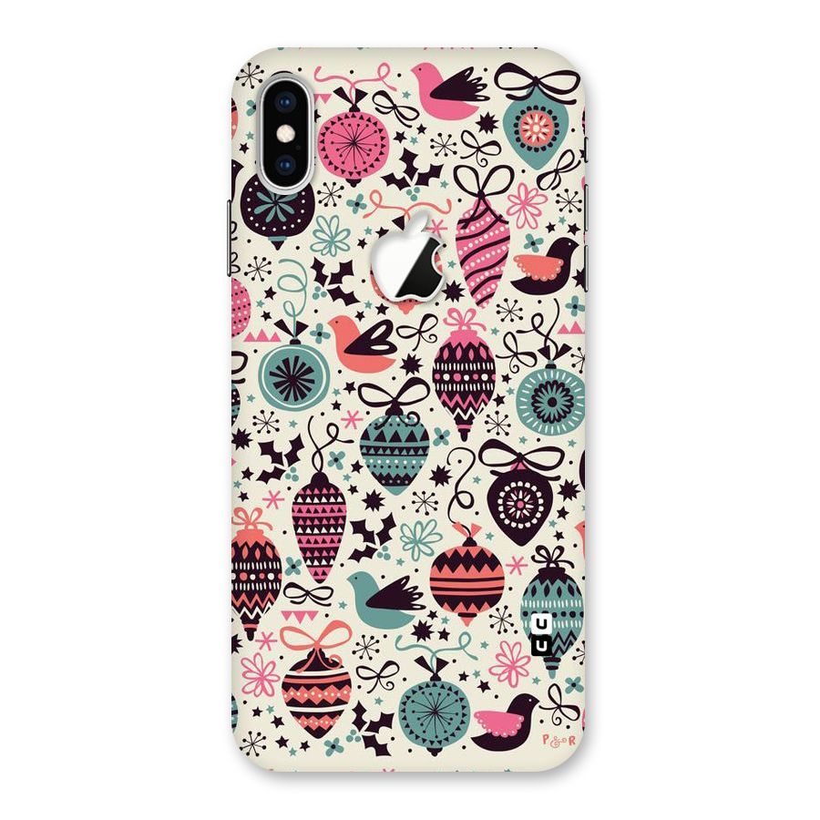 Celebration Pattern Back Case for iPhone XS Max Apple Cut
