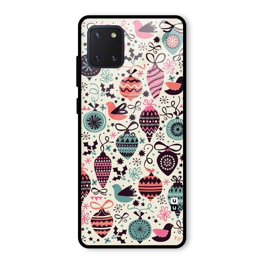 Celebration Pattern Glass Back Case for Galaxy Note 10 Lite