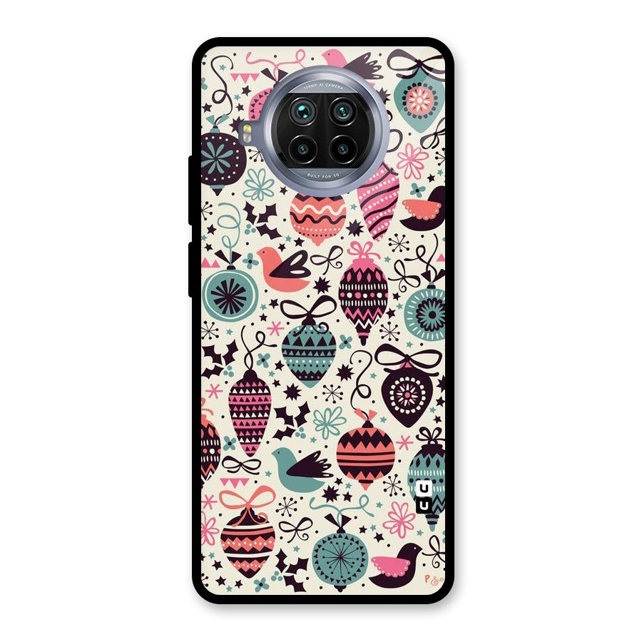 Celebration Pattern Glass Back Case for Mi 10i