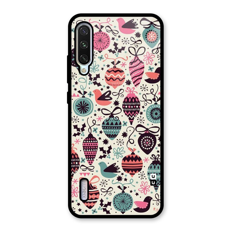 Celebration Pattern Glass Back Case for Mi A3