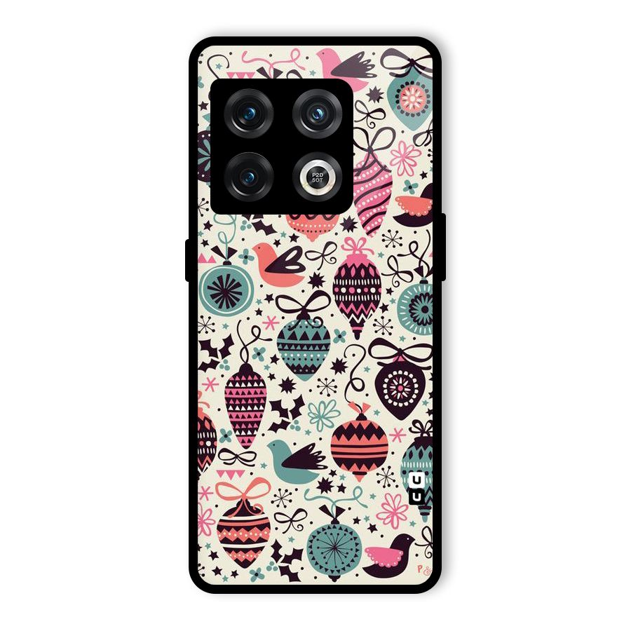 Celebration Pattern Glass Back Case for OnePlus 10 Pro 5G