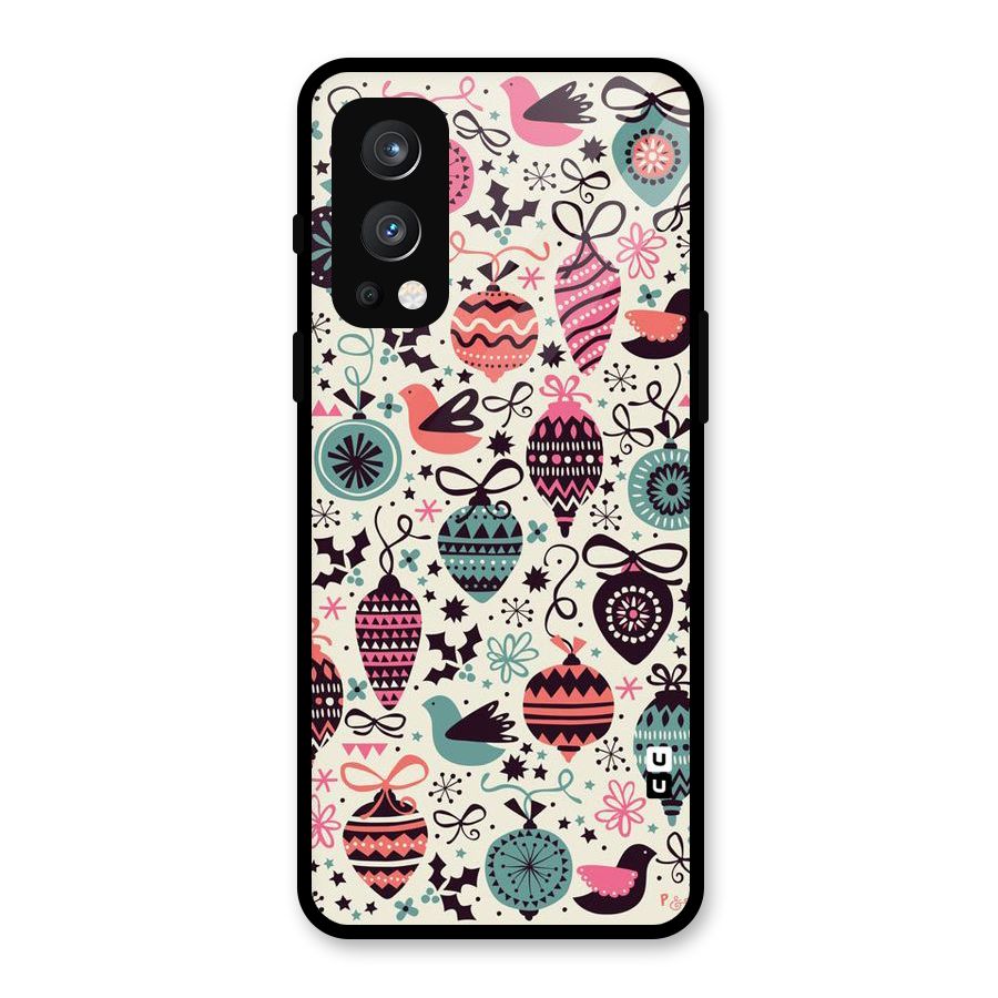 Celebration Pattern Glass Back Case for OnePlus Nord 2 5G