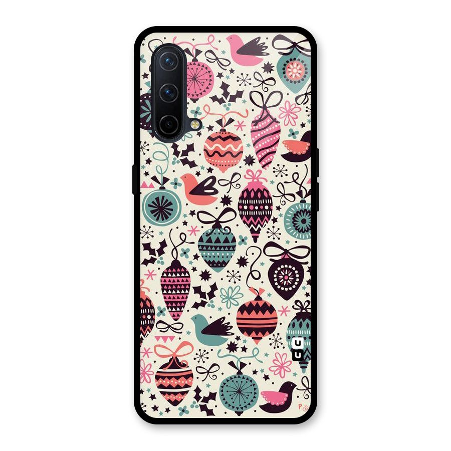 Celebration Pattern Glass Back Case for OnePlus Nord CE 5G