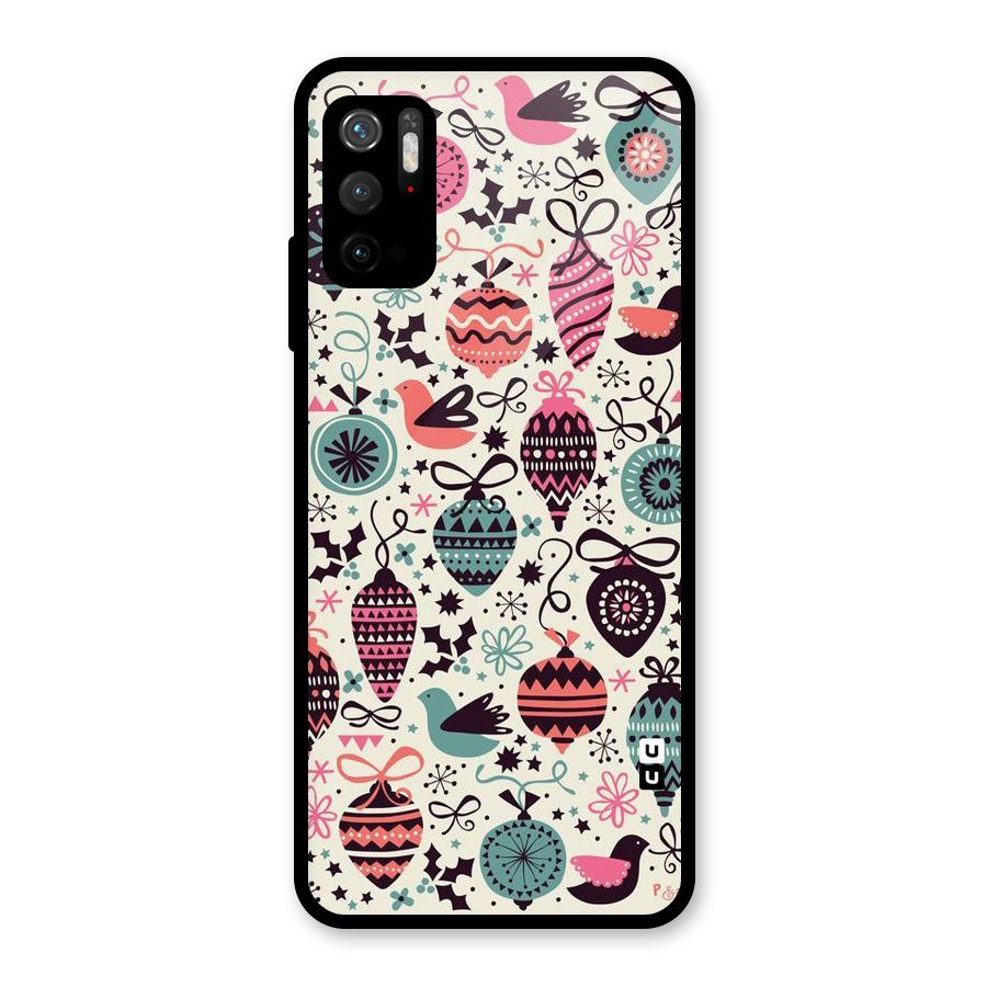 Celebration Pattern Glass Back Case for Poco M3 Pro 5G