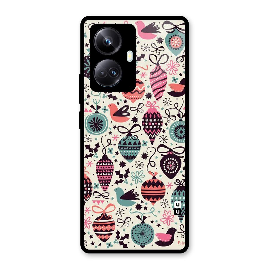 Celebration Pattern Glass Back Case for Realme 10 Pro Plus