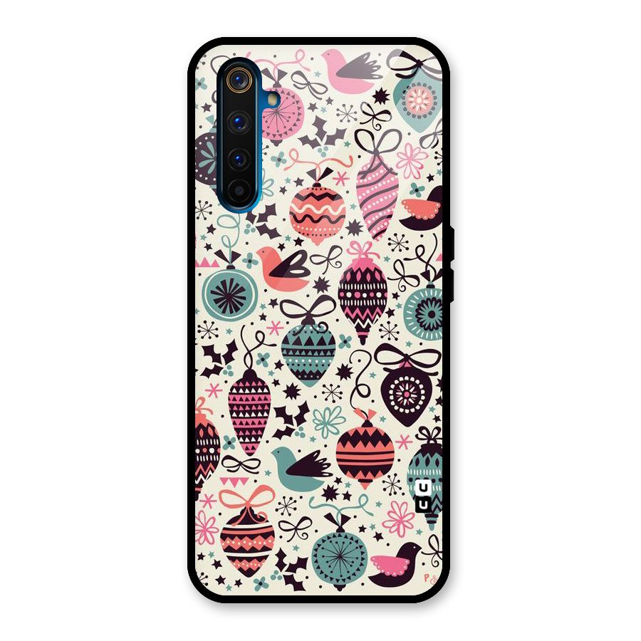 Celebration Pattern Glass Back Case for Realme 6 Pro