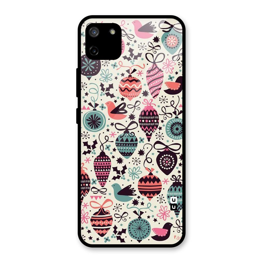 Celebration Pattern Glass Back Case for Realme C11