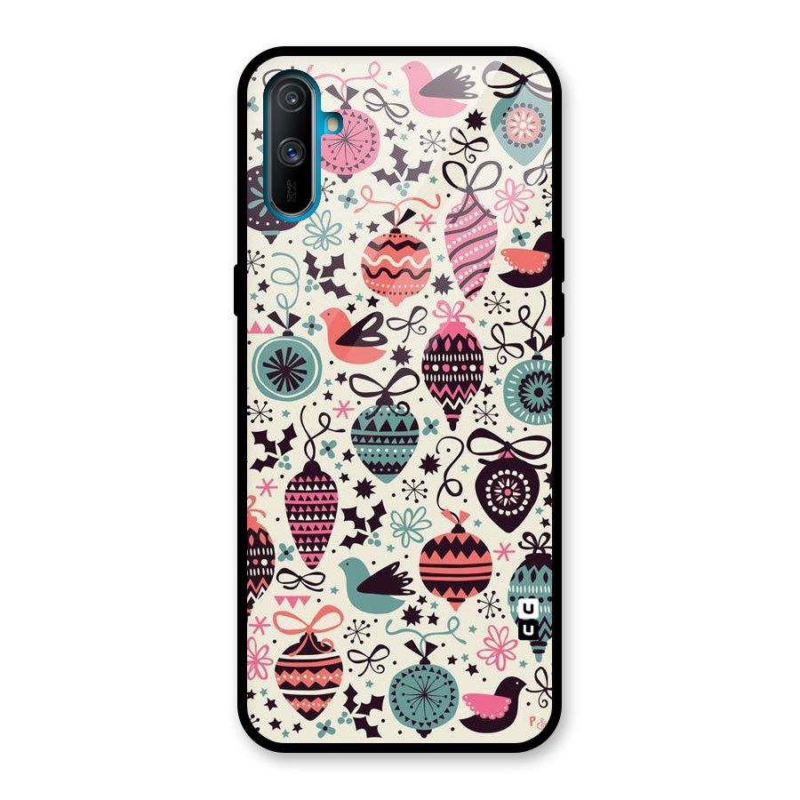 Celebration Pattern Glass Back Case for Realme C3