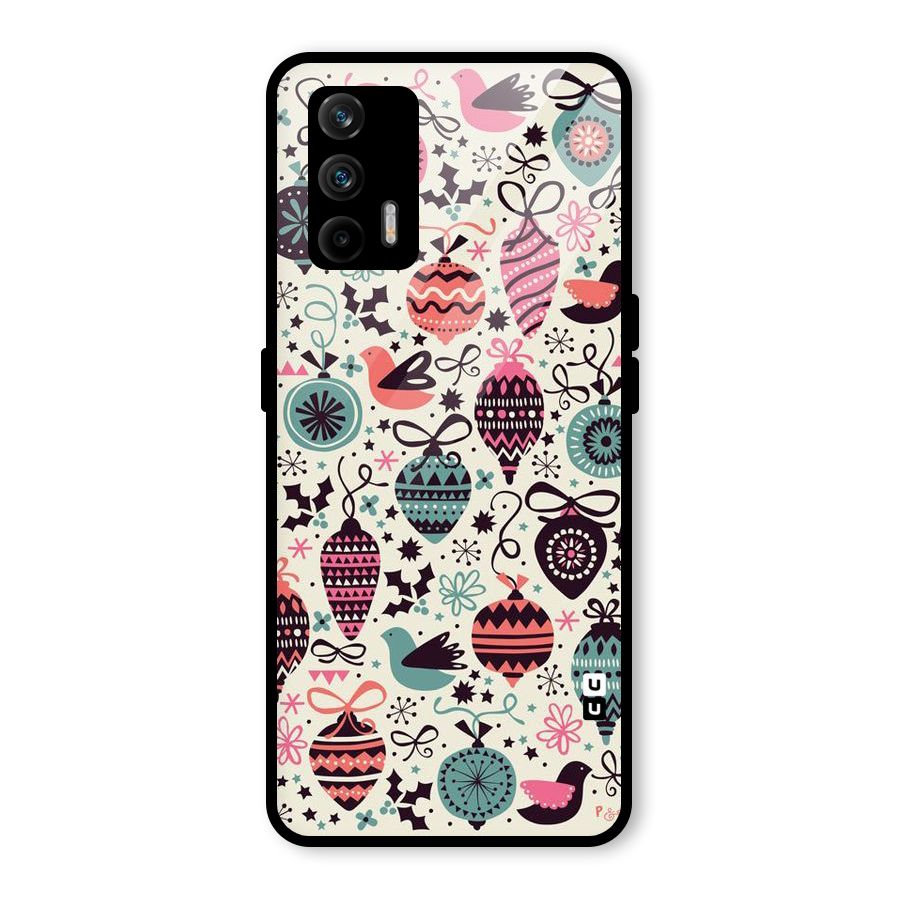 Celebration Pattern Glass Back Case for Realme GT 5G