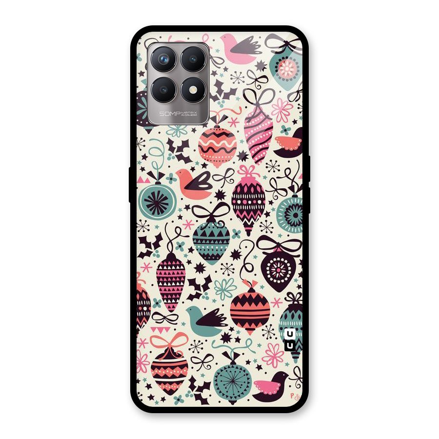 Celebration Pattern Glass Back Case for Realme Narzo 50