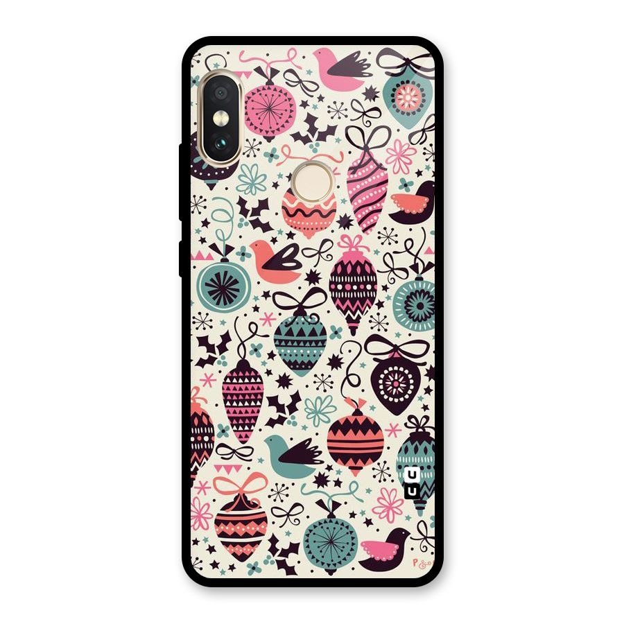 Celebration Pattern Glass Back Case for Redmi Note 5 Pro