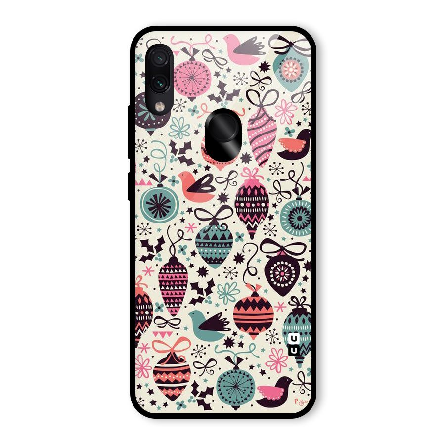 Celebration Pattern Glass Back Case for Redmi Note 7 Pro