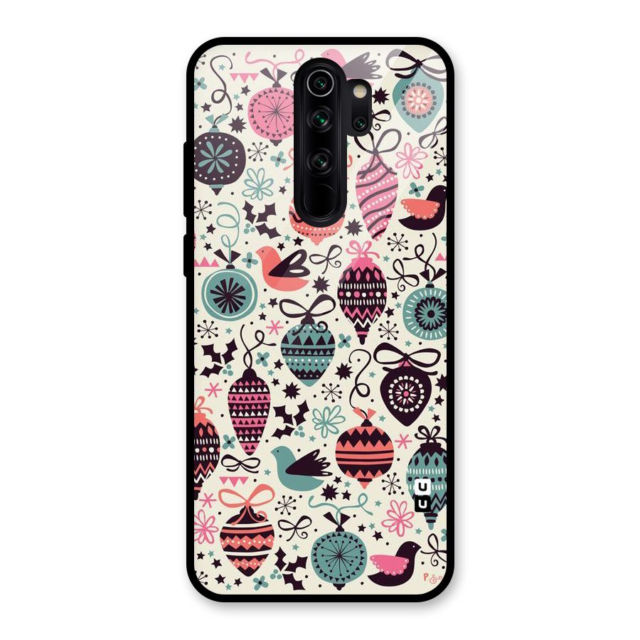 Celebration Pattern Glass Back Case for Redmi Note 8 Pro